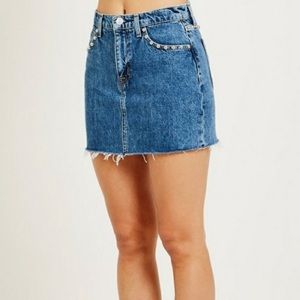 NWT Hudson Jeans Studded Skirt